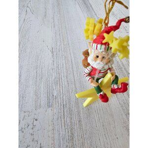 Enesco sparkles elf star ziminecki‎ vintage North Pole village Xmas tree